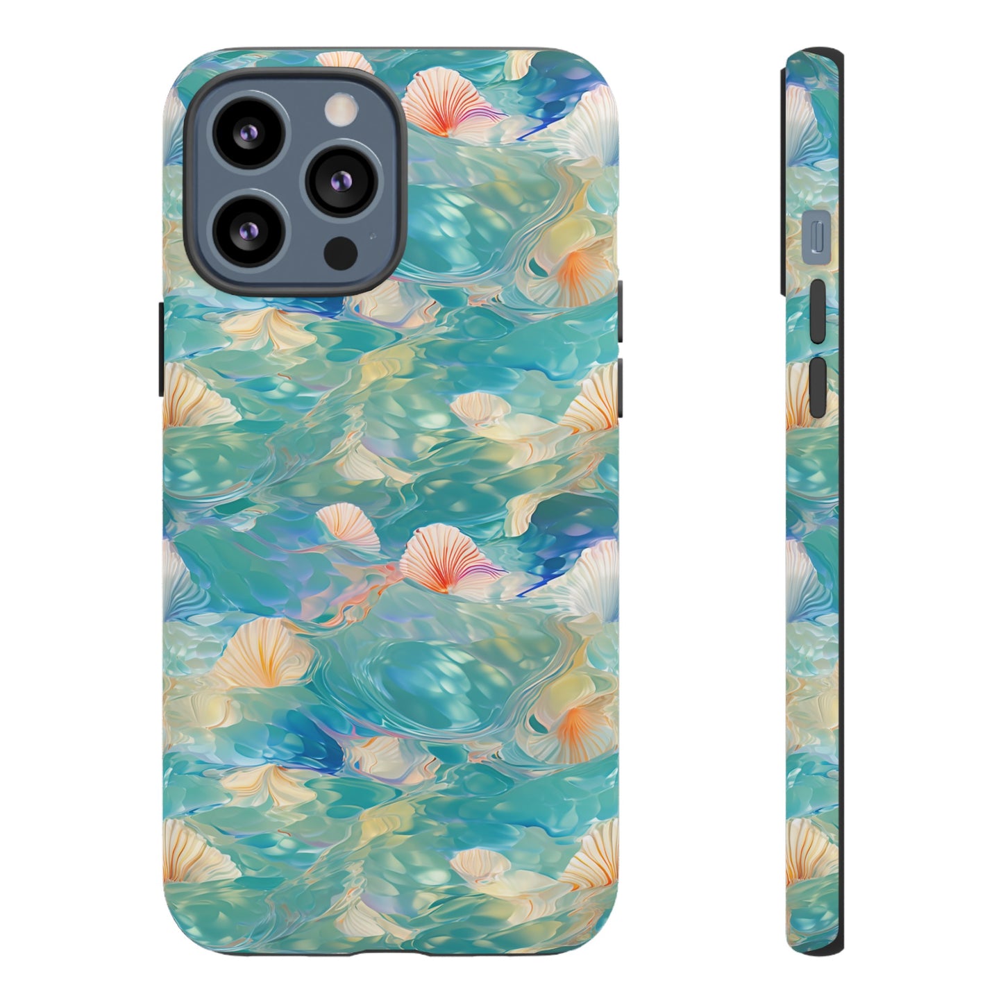 Watercolour Seashell Wonders - Protective Tough Phone Case