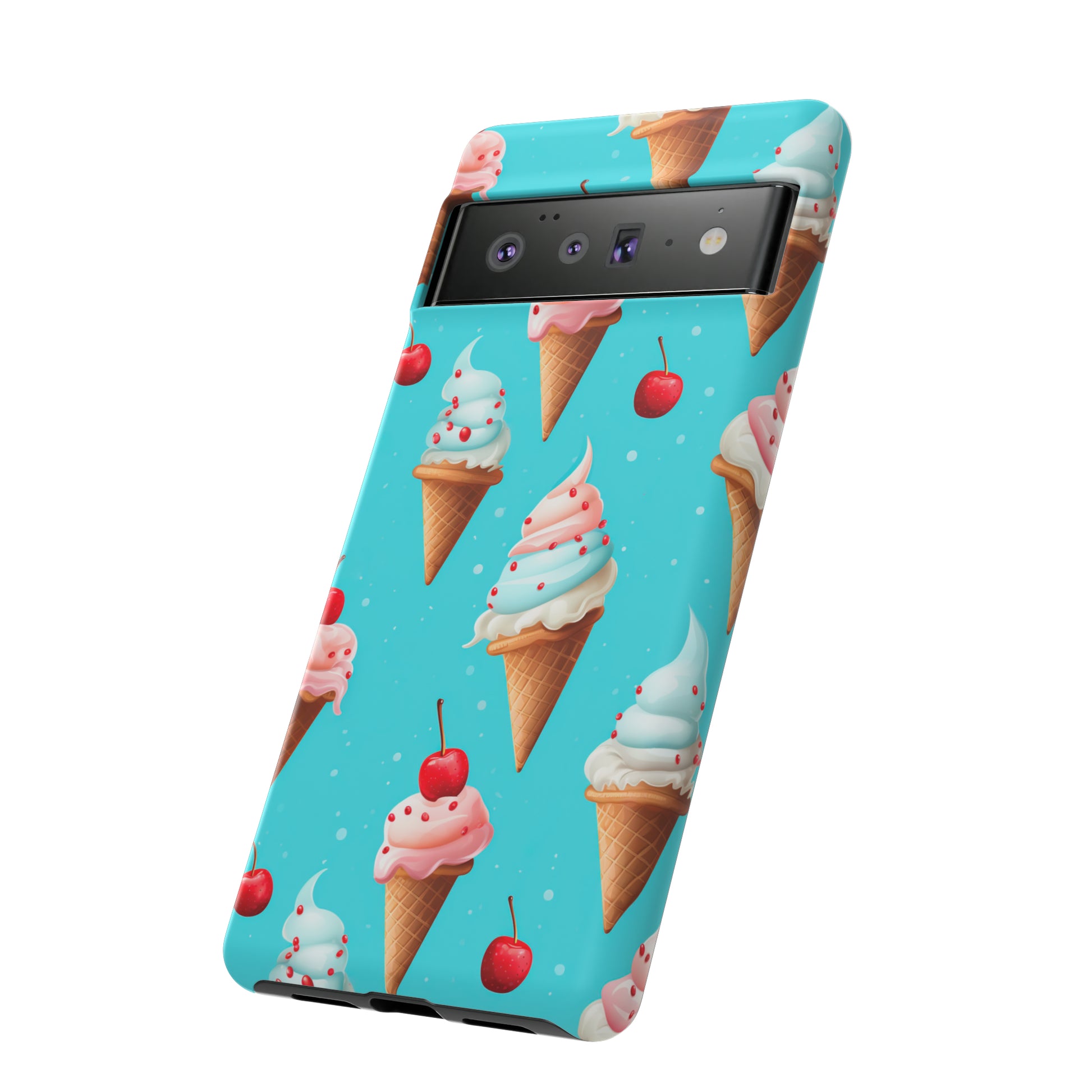 Sundae Funday - Ice Cream Cone Pattern Phone Case - iPhone & Samsung Compatible Phone Case Pattern Symphony   