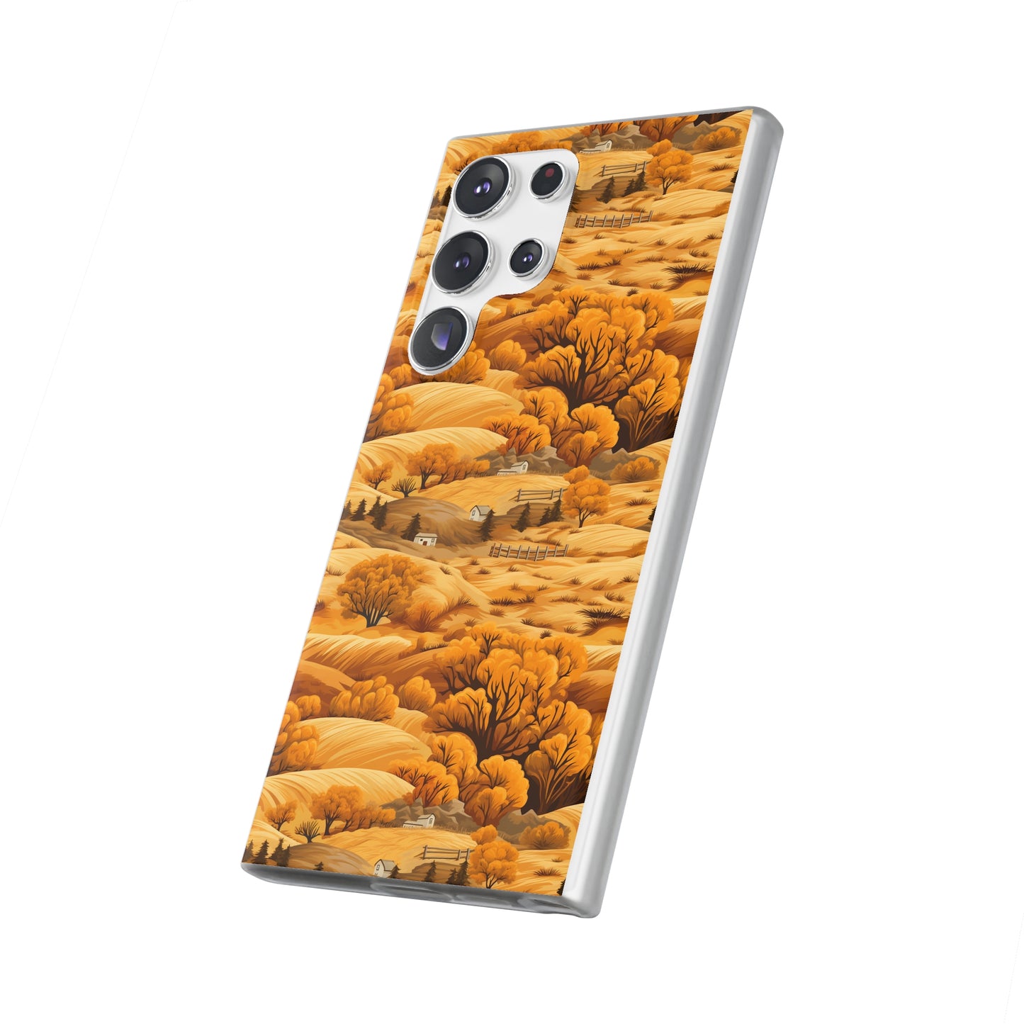 Rural Rhapsody: Early Autumn Farm Tales - Flexible Phone Case