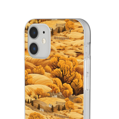 Rural Rhapsody: Early Autumn Farm Tales - Flexible Phone Case