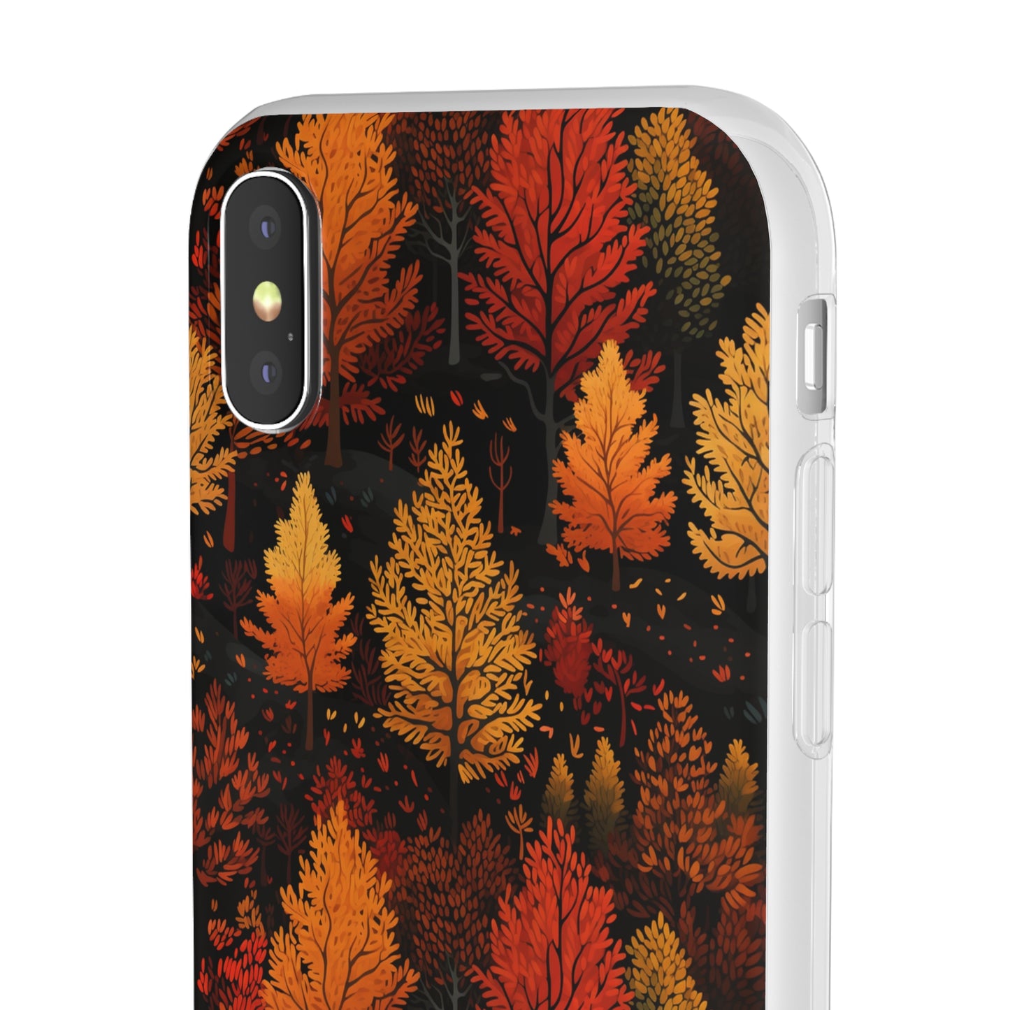 Bronzed Forest: A Chromatic Landscape - Flexible Phone Case