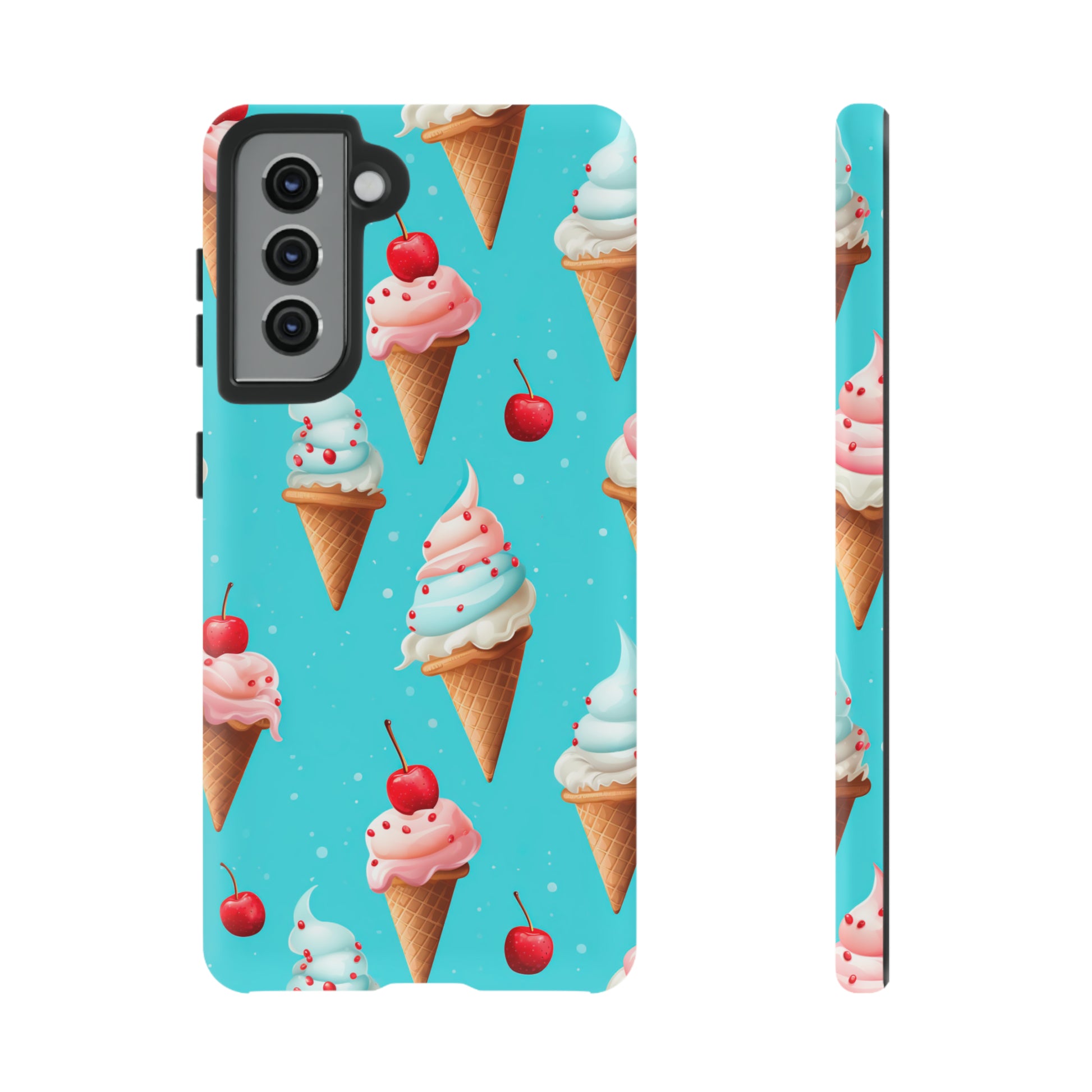 Sundae Funday - Ice Cream Cone Pattern Phone Case - iPhone & Samsung Compatible Phone Case Pattern Symphony   