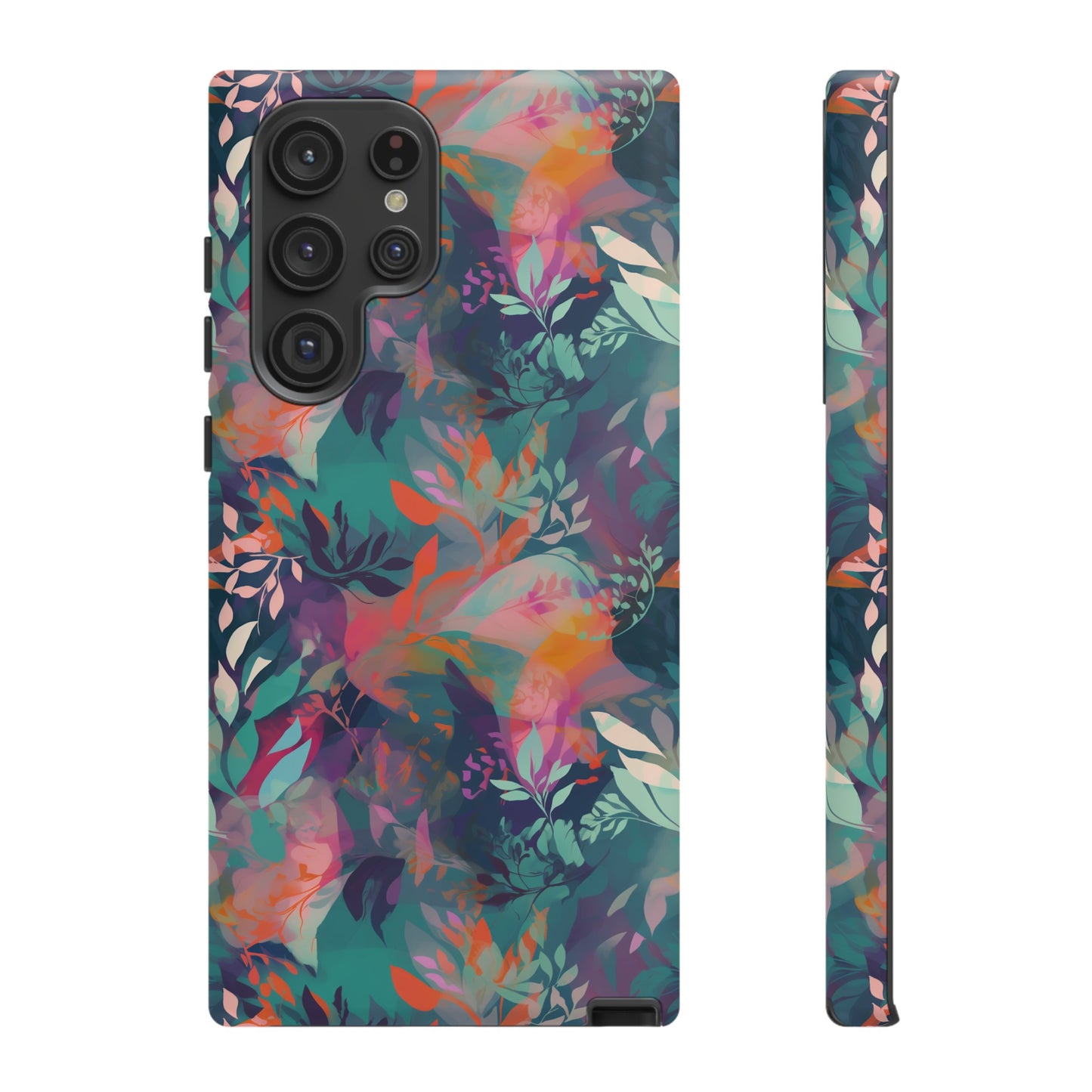 Botanical Bliss - Stylized Abstract Flower Design Tough Phone Case