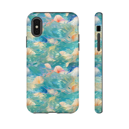 Watercolour Seashell Wonders - Protective Tough Phone Case