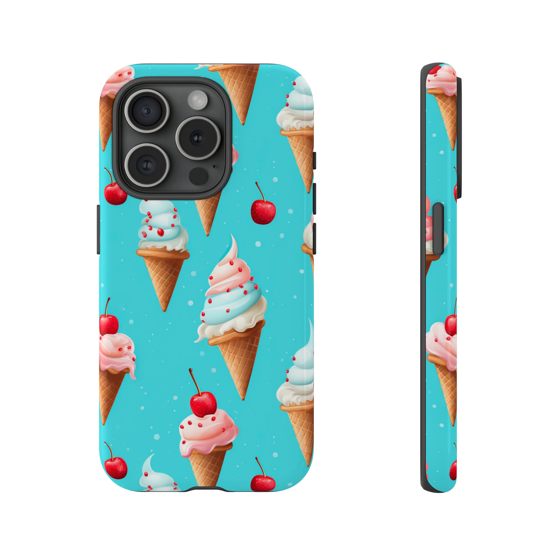 Sundae Funday - Ice Cream Cone Pattern Phone Case - iPhone & Samsung Compatible Phone Case Pattern Symphony   