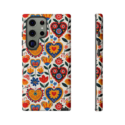 Whimsical Hearts - Phone Case