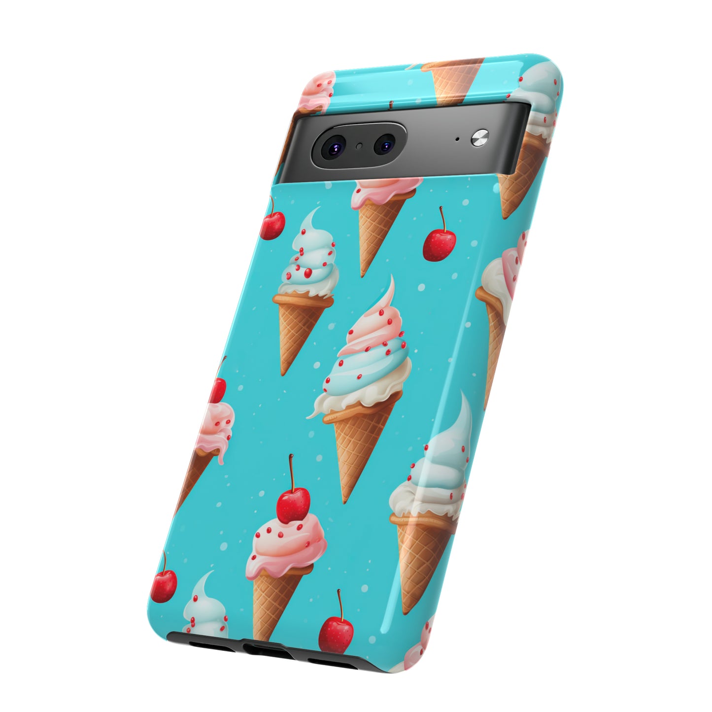 Sundae Funday - Ice Cream Cone Pattern Phone Case - iPhone & Samsung Compatible Phone Case Pattern Symphony   