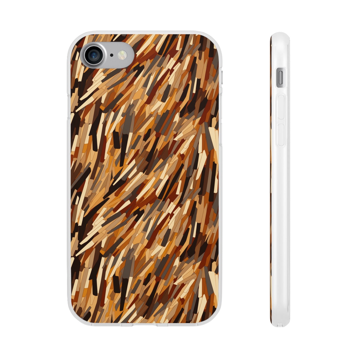 Fragmented Forest: Autumn's Abstract Palette Flexible Phone Case