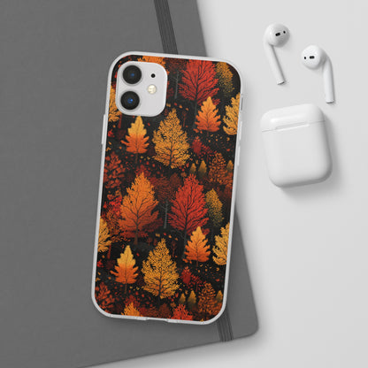 Bronzed Forest: A Chromatic Landscape - Flexible Phone Case