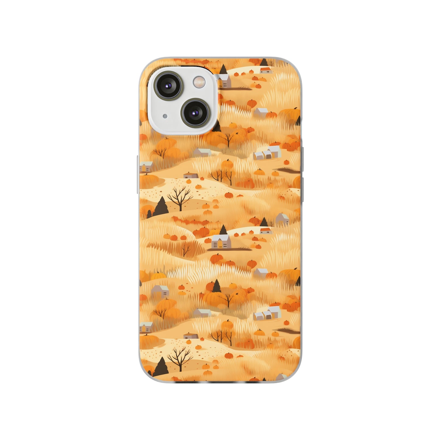 Harvest Homestead: Whimsical Autumn Villages - Flexible Phone Case