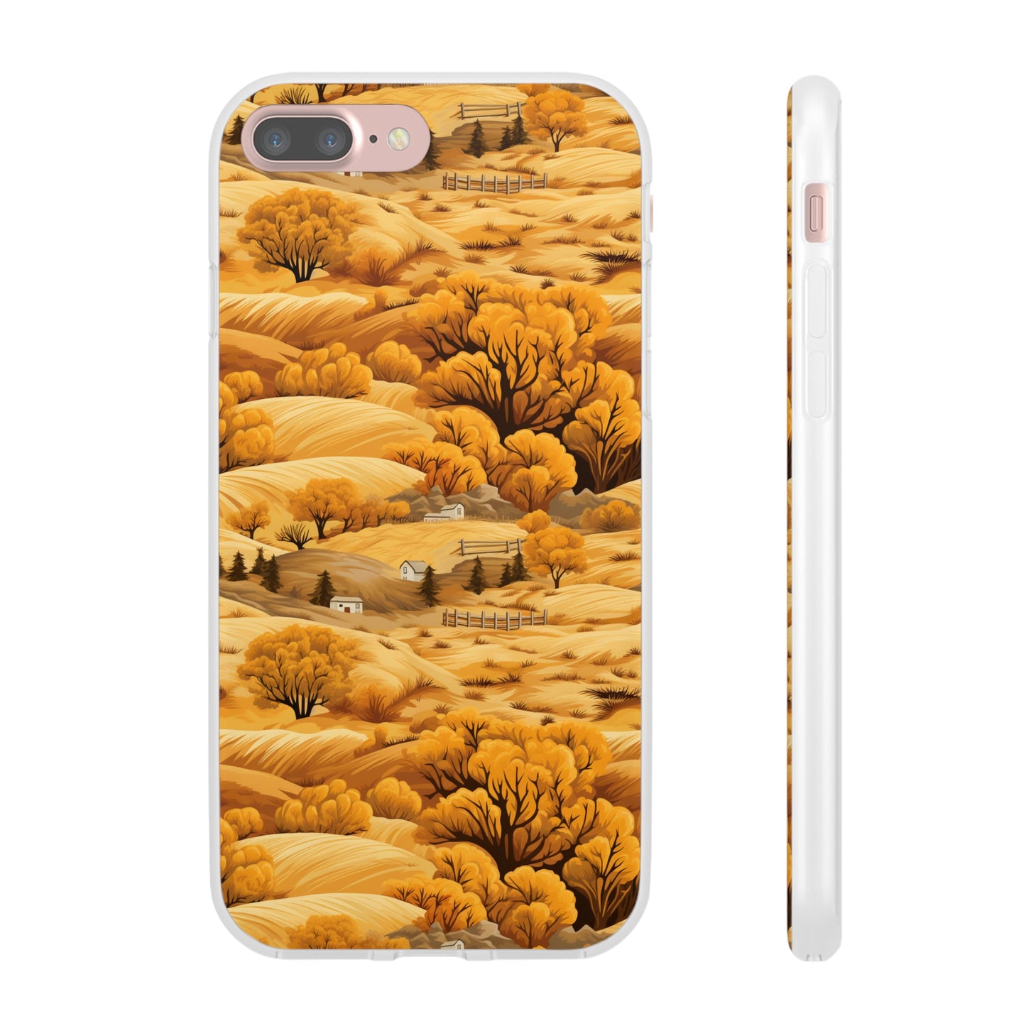 Rural Rhapsody: Early Autumn Farm Tales - Flexible Phone Case