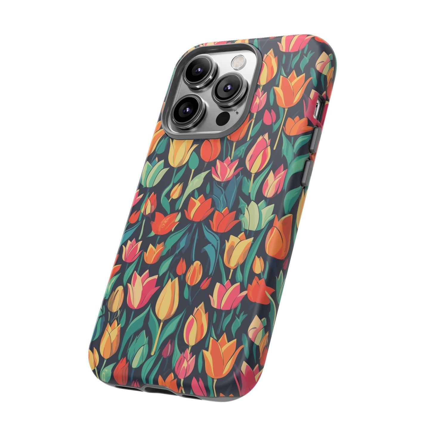 Tulip Medley Tough Phone Case - Vibrant Spring Floral Design