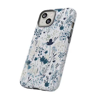 Serene Blue Wildflower - Phone Case