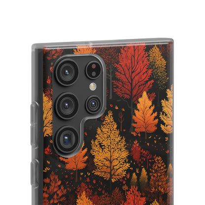 Bronzed Forest: A Chromatic Landscape - Flexible Phone Case