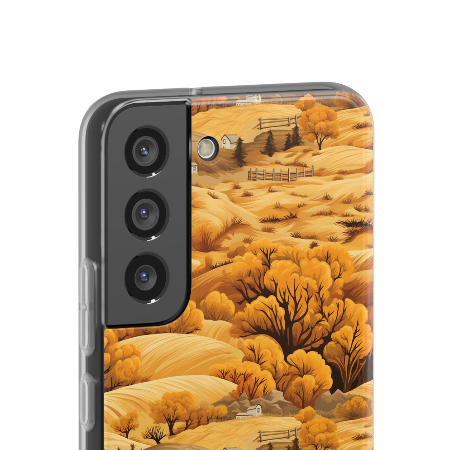 Rural Rhapsody: Early Autumn Farm Tales - Flexible Phone Case