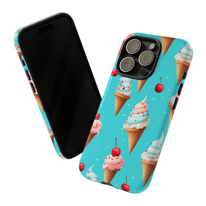 Sundae Funday - Ice Cream Cone Pattern Phone Case - iPhone & Samsung Compatible Phone Case Pattern Symphony   