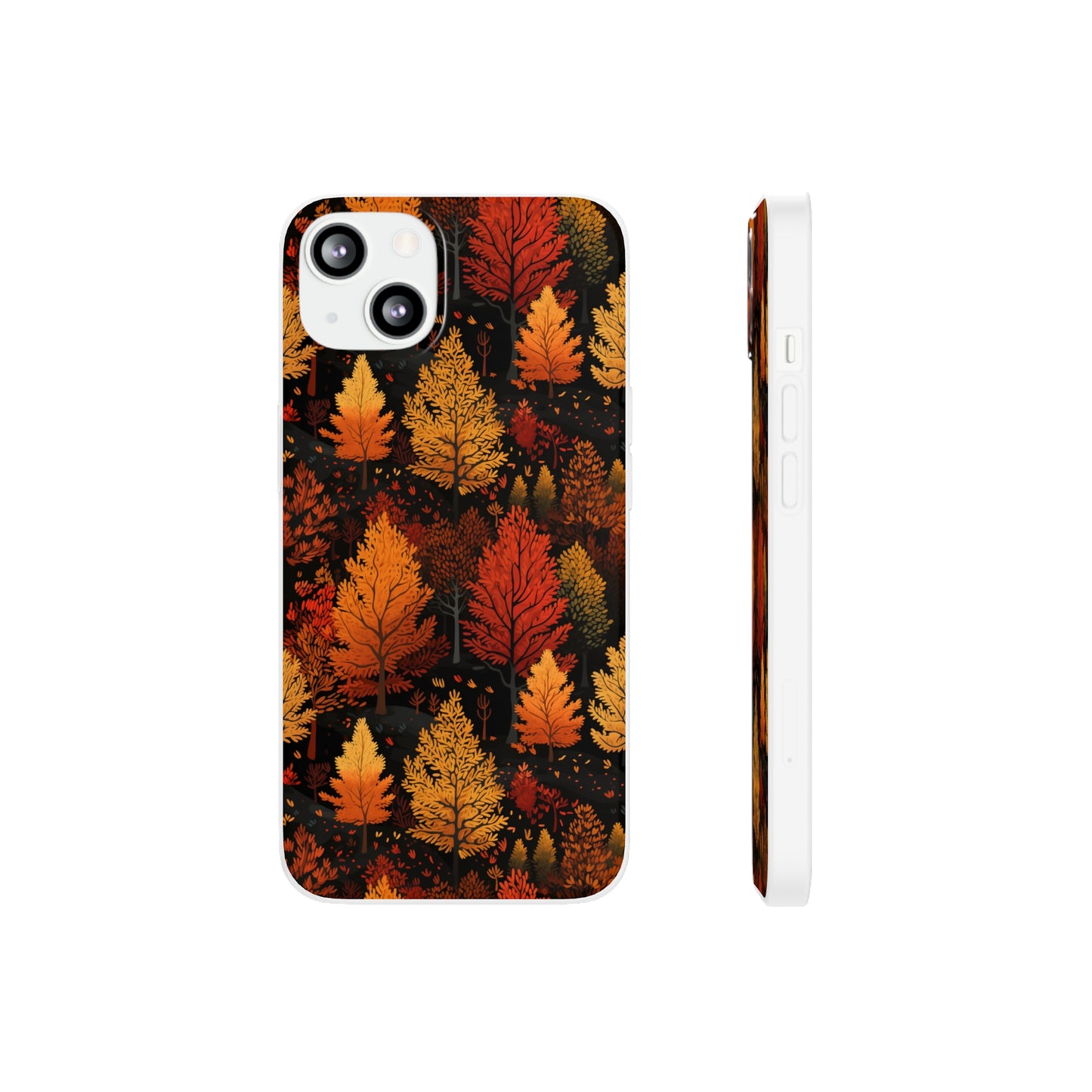 Bronzed Forest: A Chromatic Landscape - Flexible Phone Case