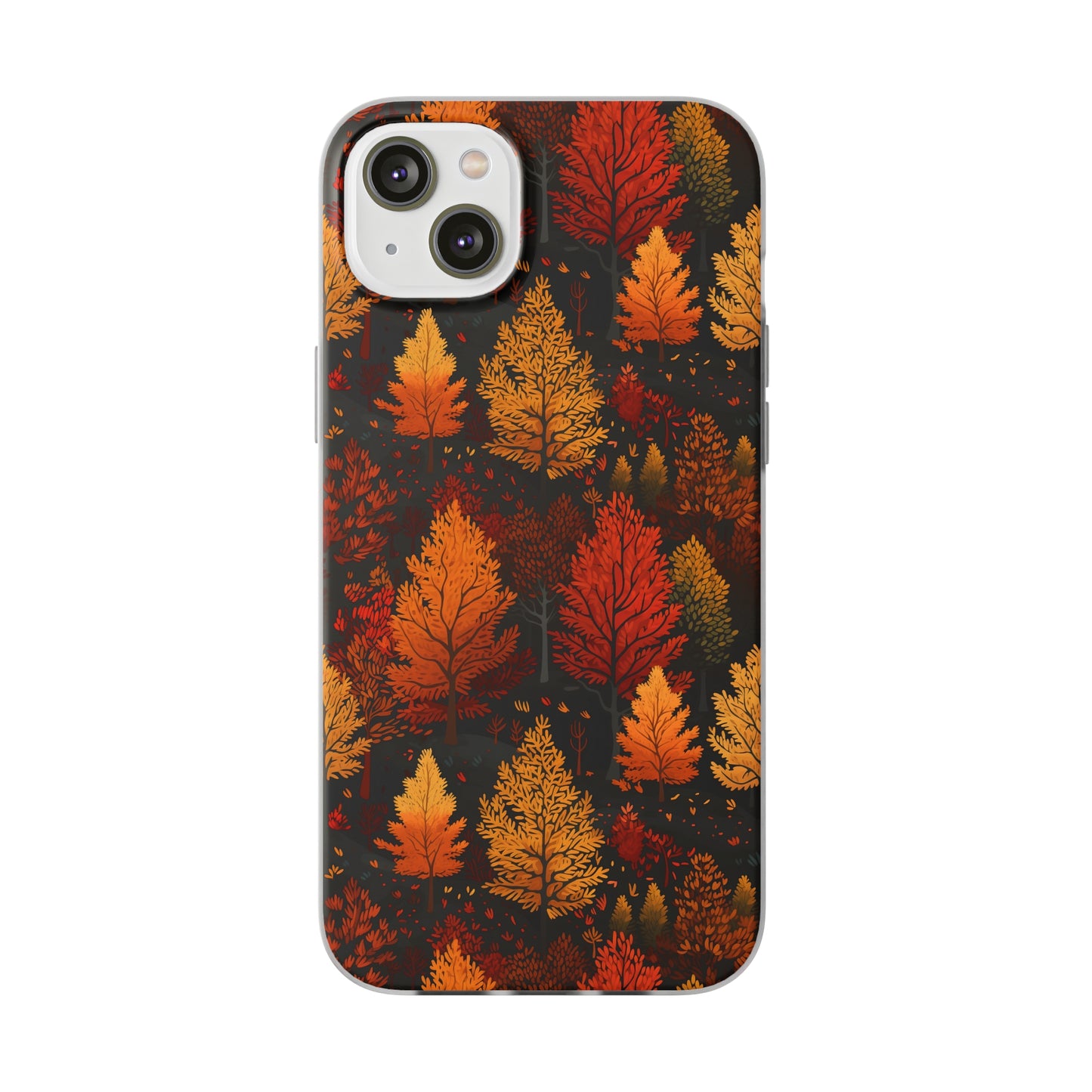 Bronzed Forest: A Chromatic Landscape - Flexible Phone Case