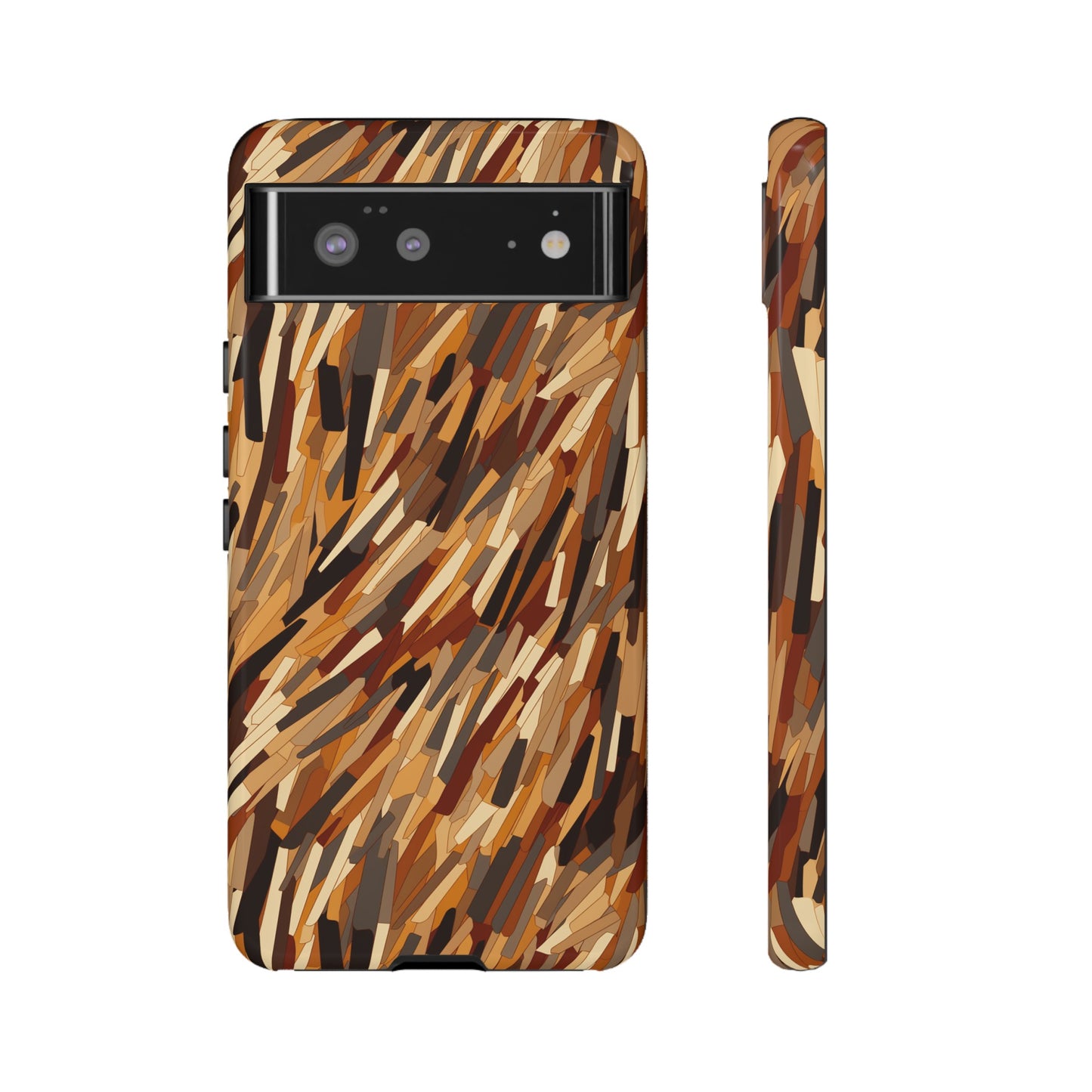 Fragmented Forest: Autumn's Abstract Palette Tough Phone Case