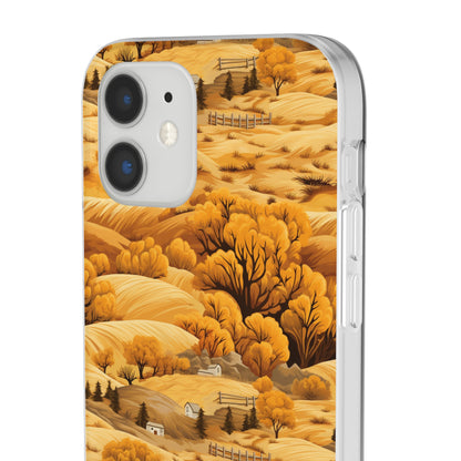 Rural Rhapsody: Early Autumn Farm Tales - Flexible Phone Case