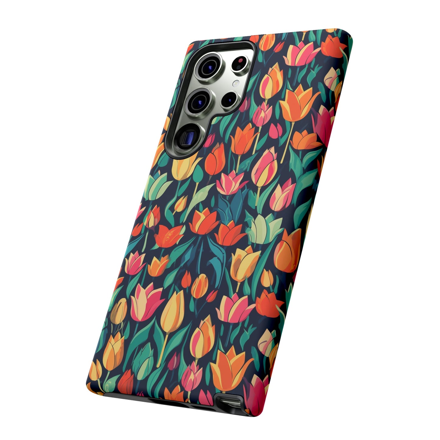 Tulip Medley Tough Phone Case - Vibrant Spring Floral Design