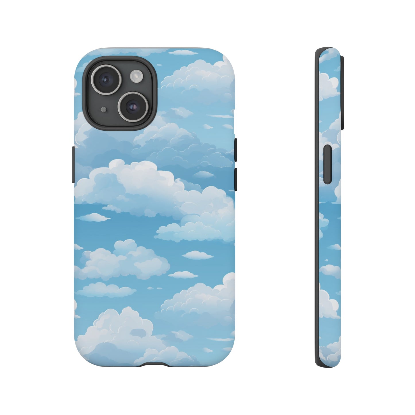 Azure Horizon Phone Case - Majestic Sky & Cloud Pattern - Tough Phone Case