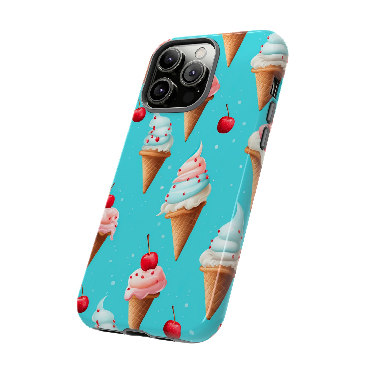 Sundae Funday - Ice Cream Cone Pattern Phone Case - iPhone & Samsung Compatible Phone Case Pattern Symphony   