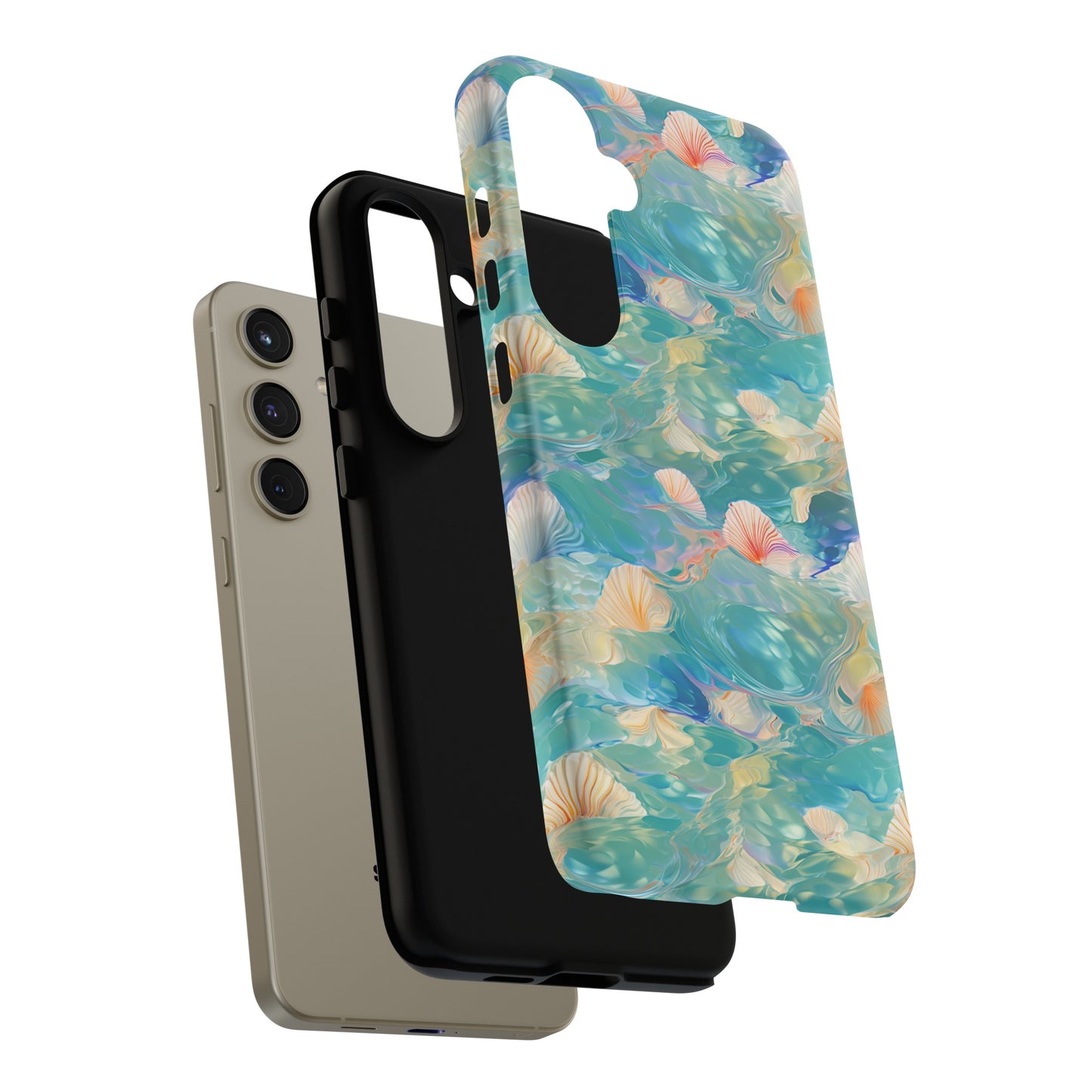 Watercolour Seashell Wonders - Protective Tough Phone Case