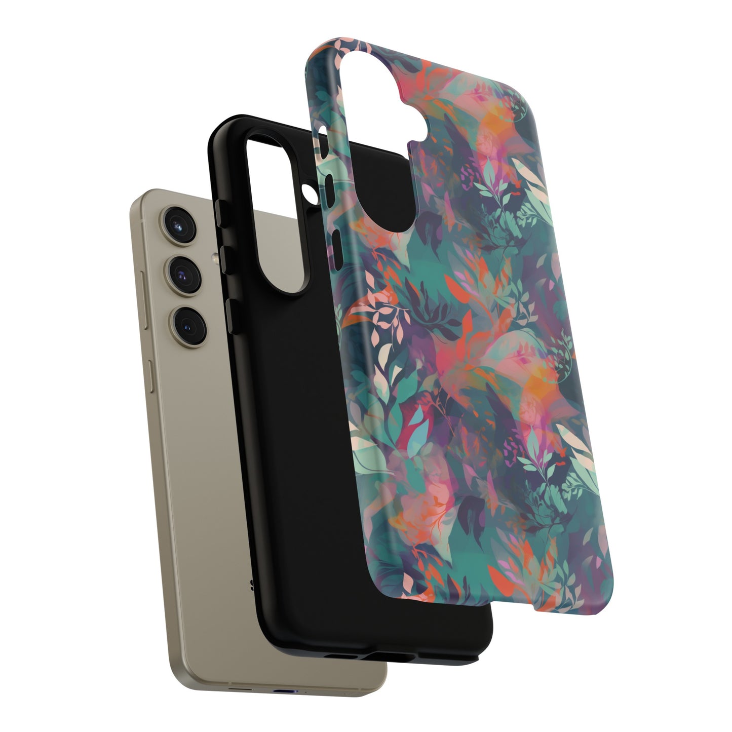 Botanical Bliss - Stylized Abstract Flower Design Tough Phone Case