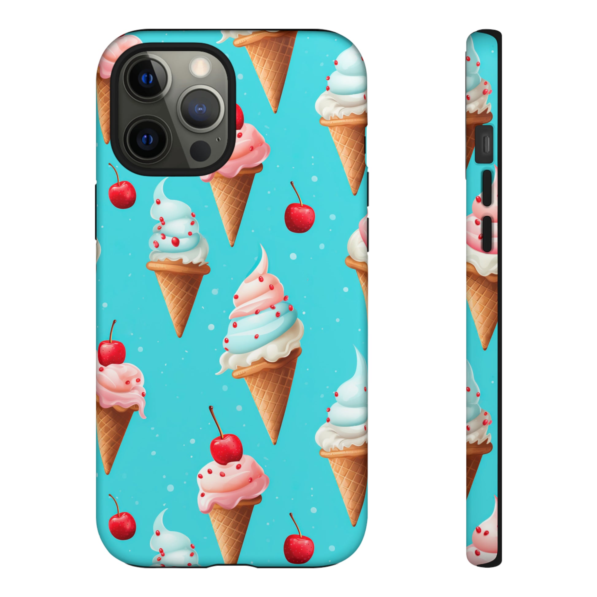 Sundae Funday - Ice Cream Cone Pattern Phone Case - iPhone & Samsung Compatible Phone Case Pattern Symphony   