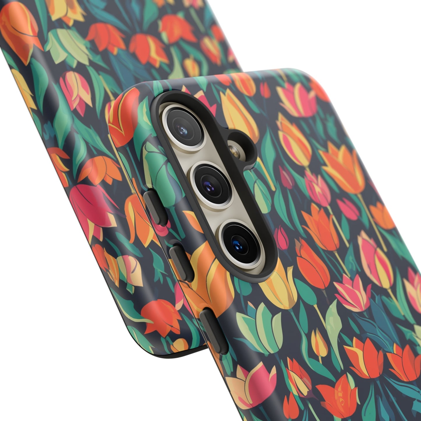 Tulip Medley Tough Phone Case - Vibrant Spring Floral Design