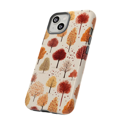 Gradient Grove: Autumn's Diverse Palette - Tough Phone Case