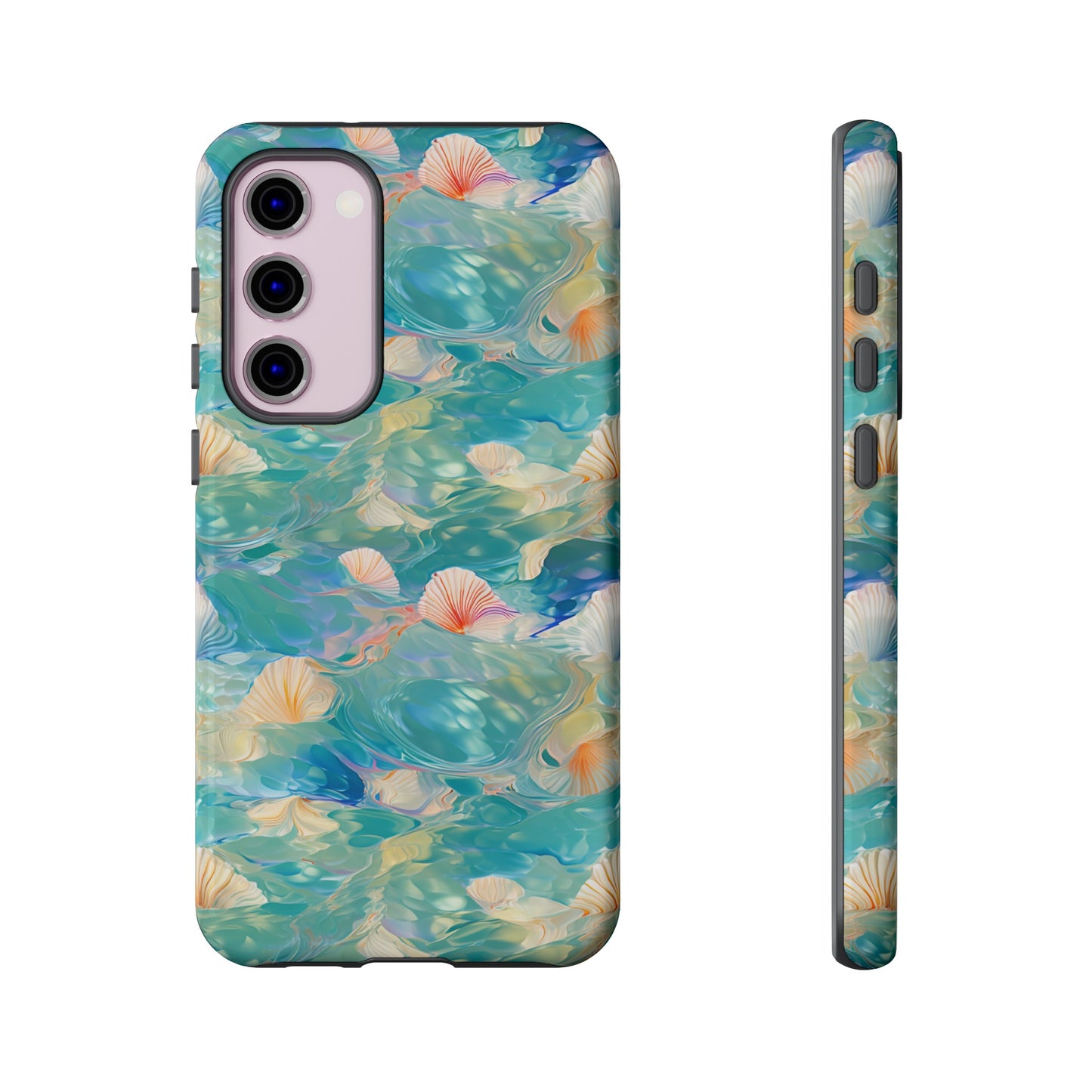 Watercolour Seashell Wonders - Protective Tough Phone Case