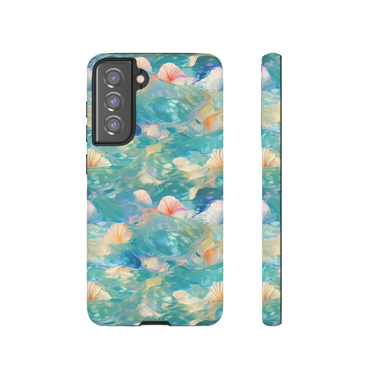 Watercolour Seashell Wonders - Protective Tough Phone Case