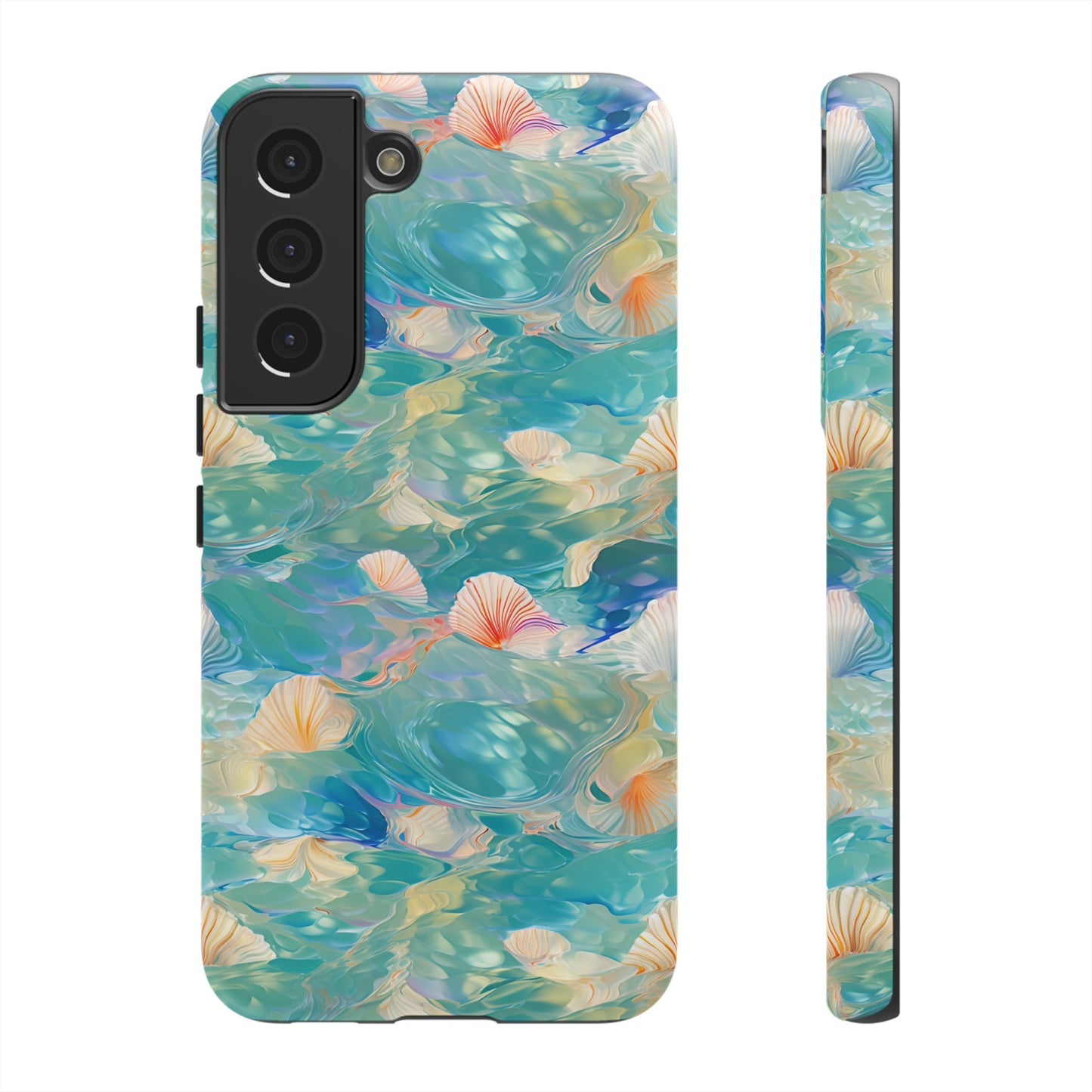 Watercolour Seashell Wonders - Protective Tough Phone Case