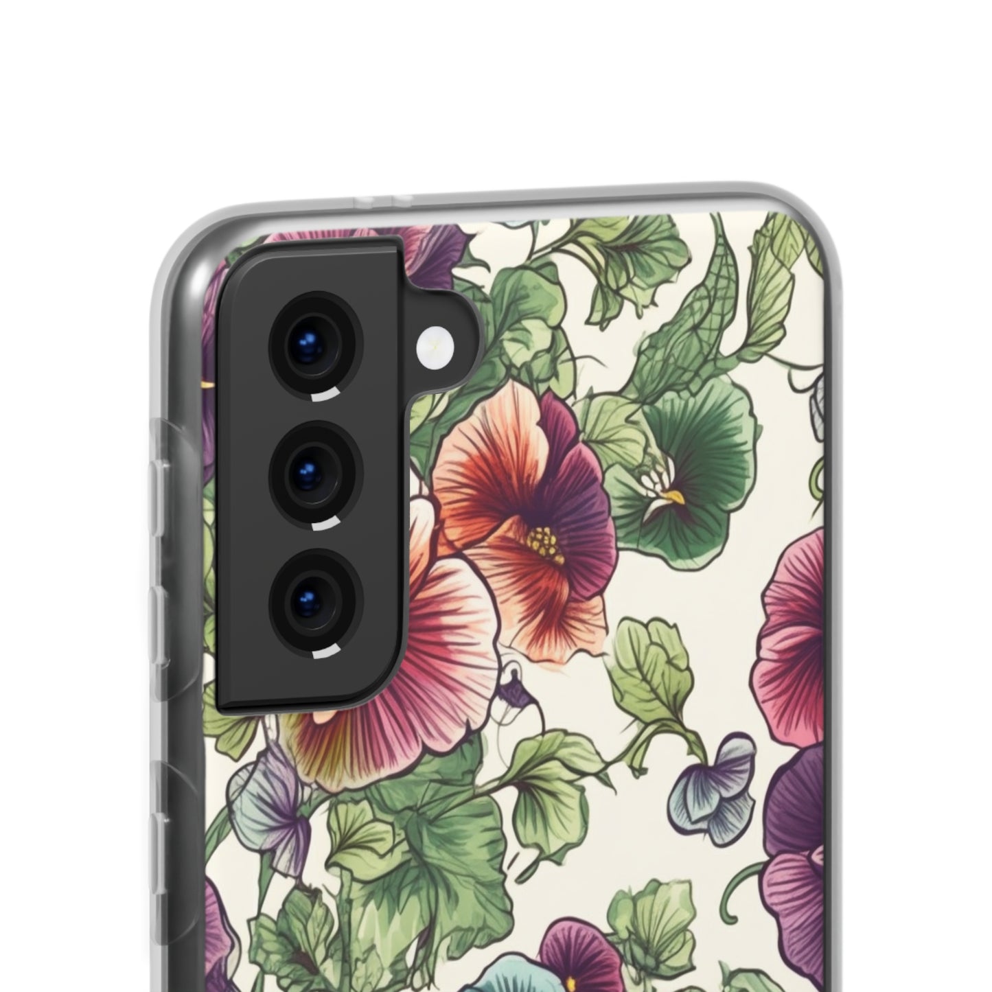 Watercolour Pansy Phone Case - Delicate Floral Elegance - Spring Collection - Flexi Cases Phone Case Pattern Symphony   