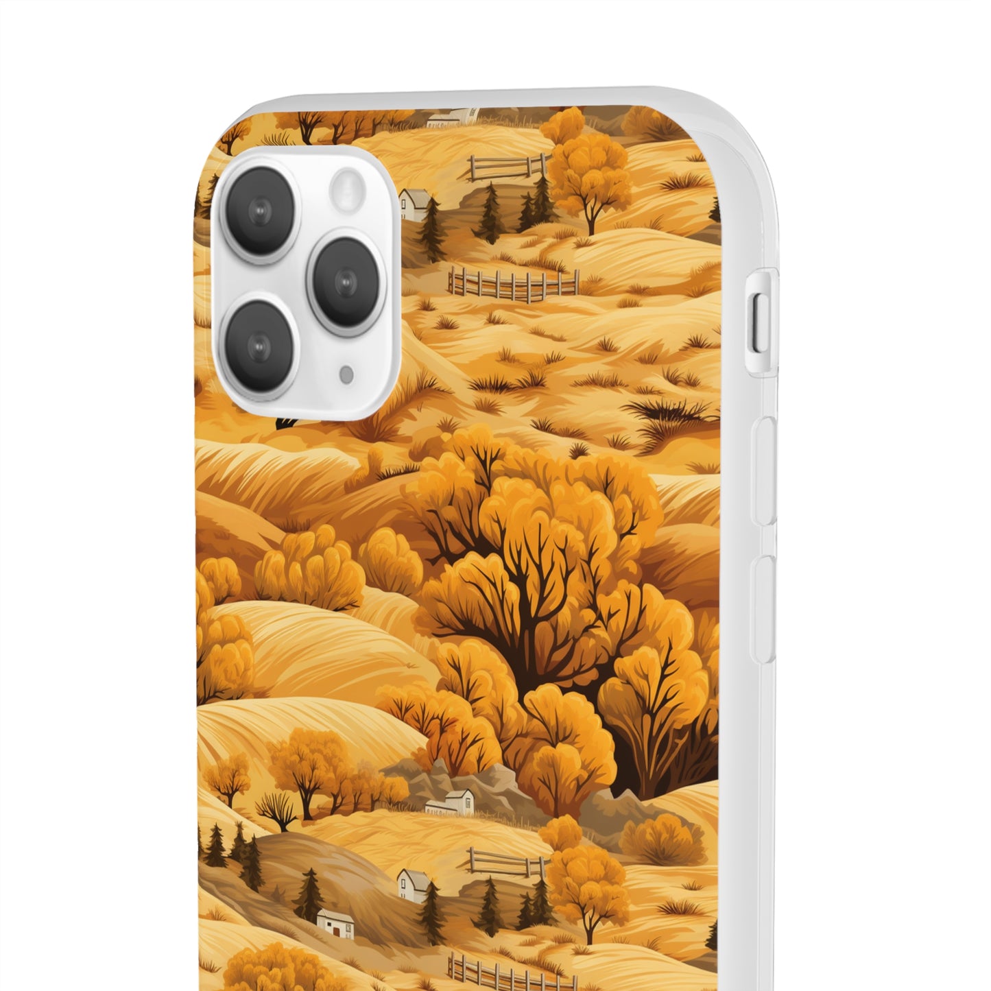 Rural Rhapsody: Early Autumn Farm Tales - Flexible Phone Case