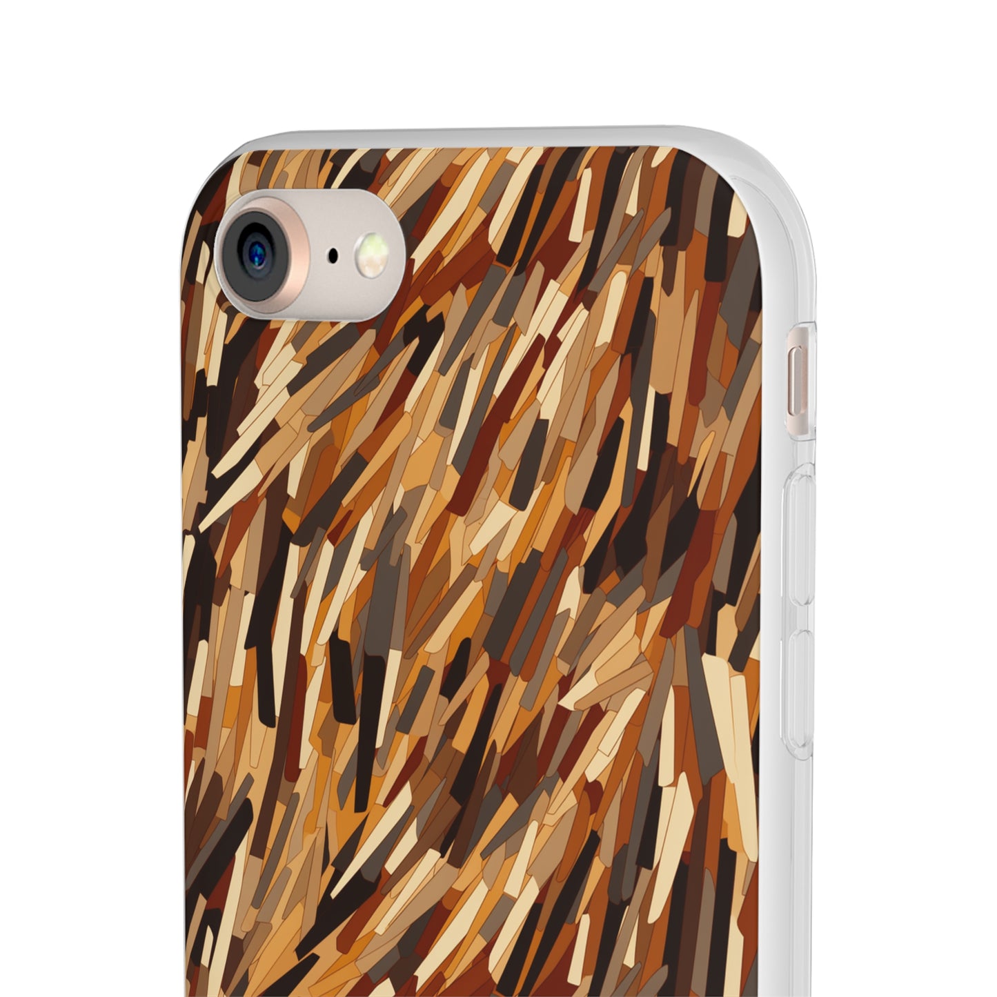 Fragmented Forest: Autumn's Abstract Palette Flexible Phone Case