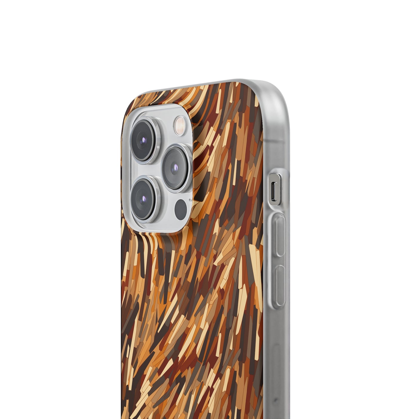 Fragmented Forest: Autumn's Abstract Palette Flexible Phone Case