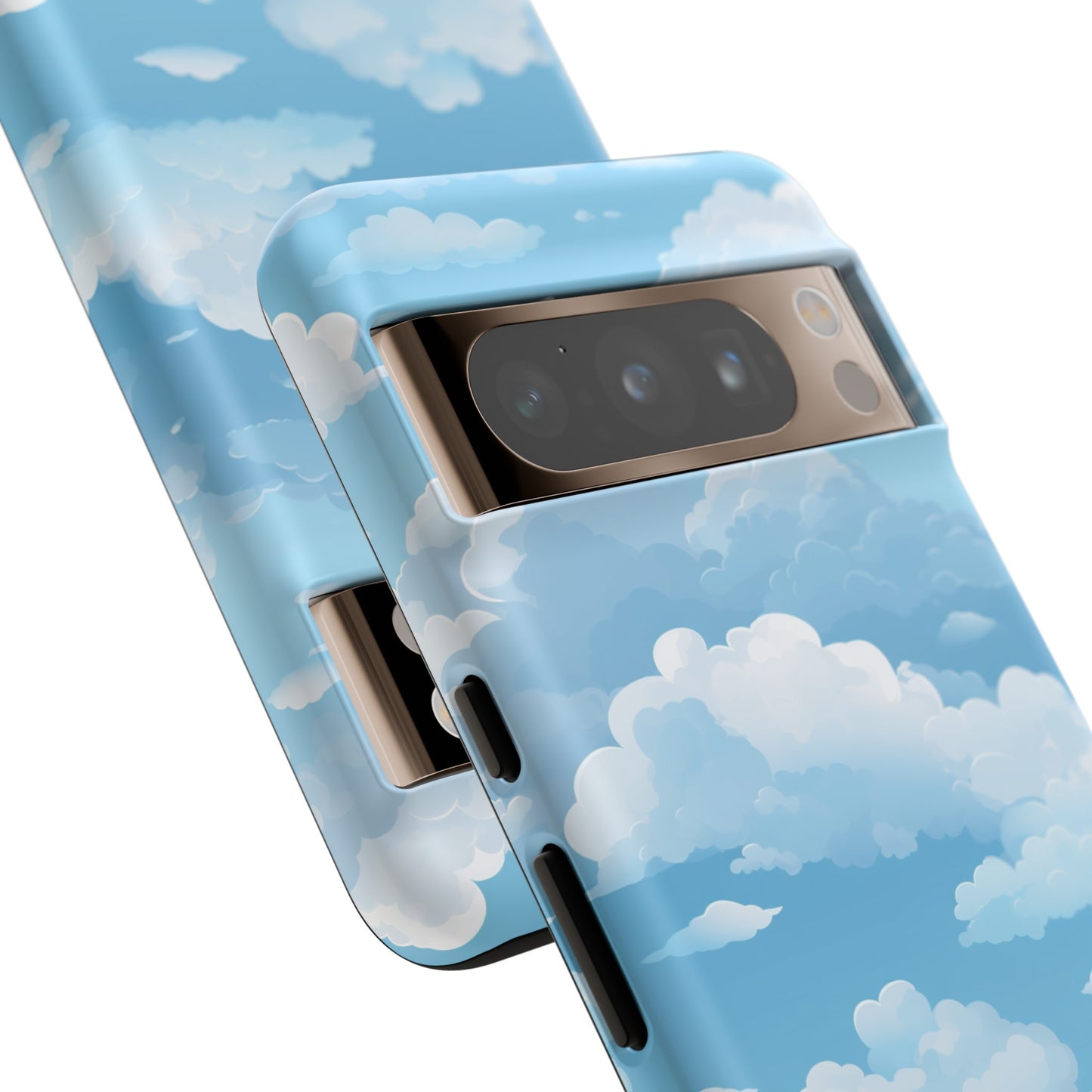 Azure Horizon Phone Case - Majestic Sky & Cloud Pattern - Tough Phone Case