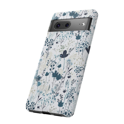 Serene Blue Wildflower - Phone Case