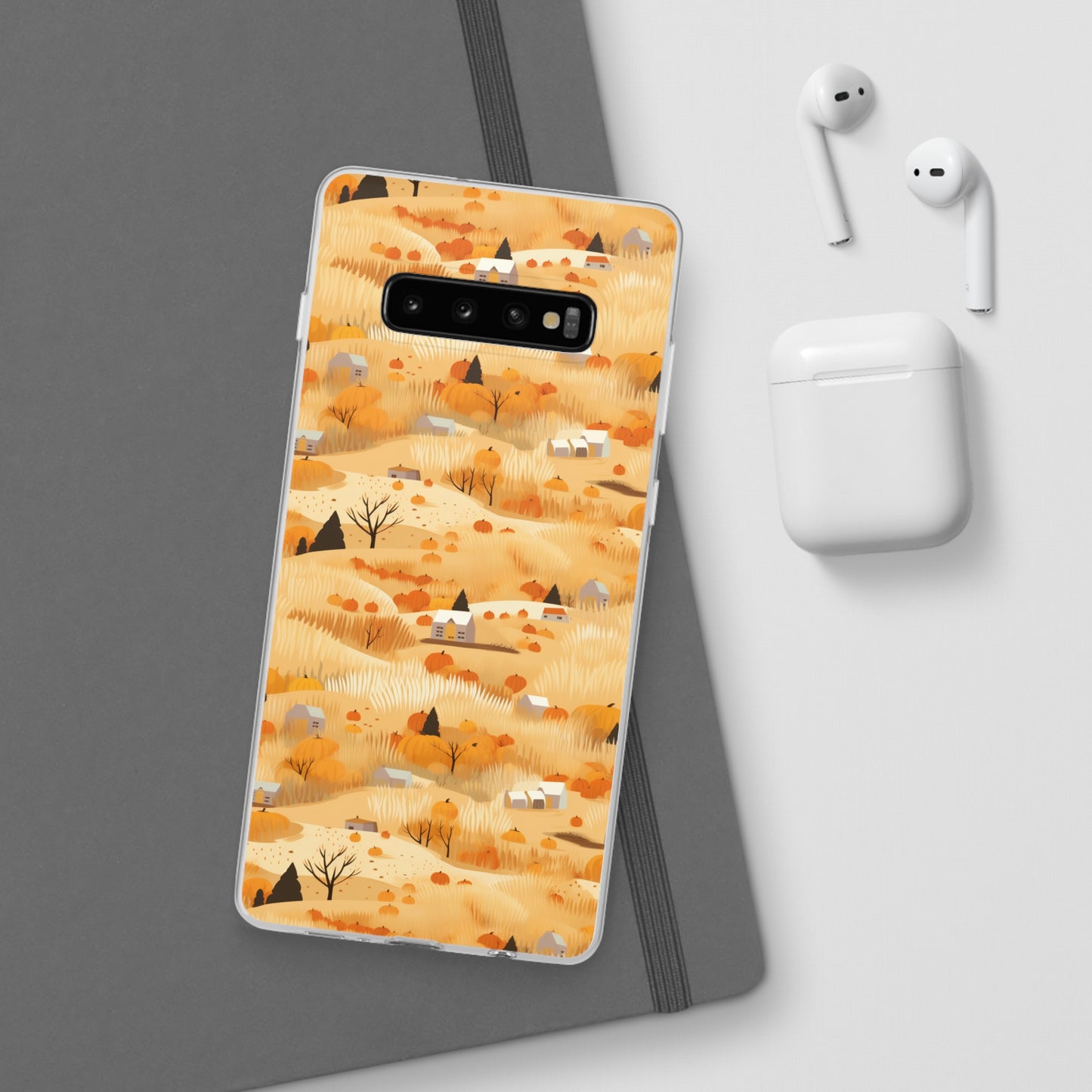 Harvest Homestead: Whimsical Autumn Villages - Flexible Phone Case