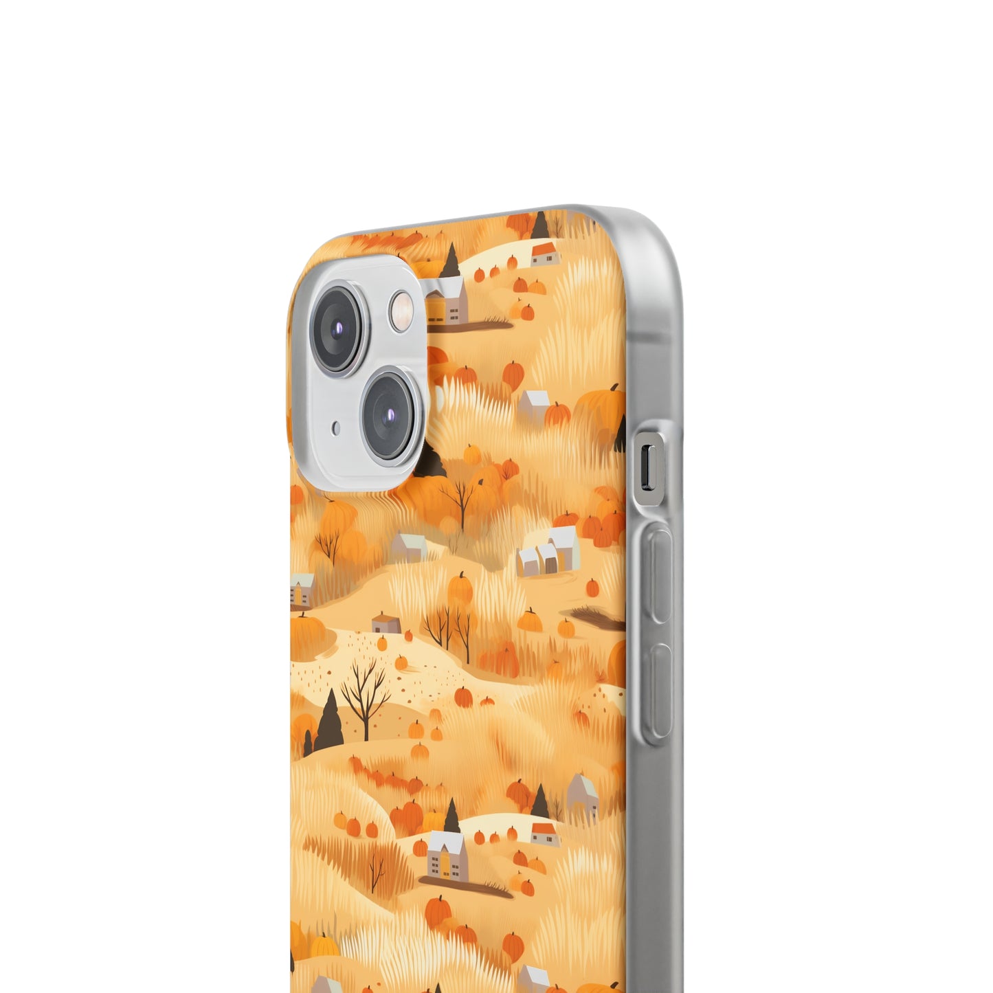 Harvest Homestead: Whimsical Autumn Villages - Flexible Phone Case