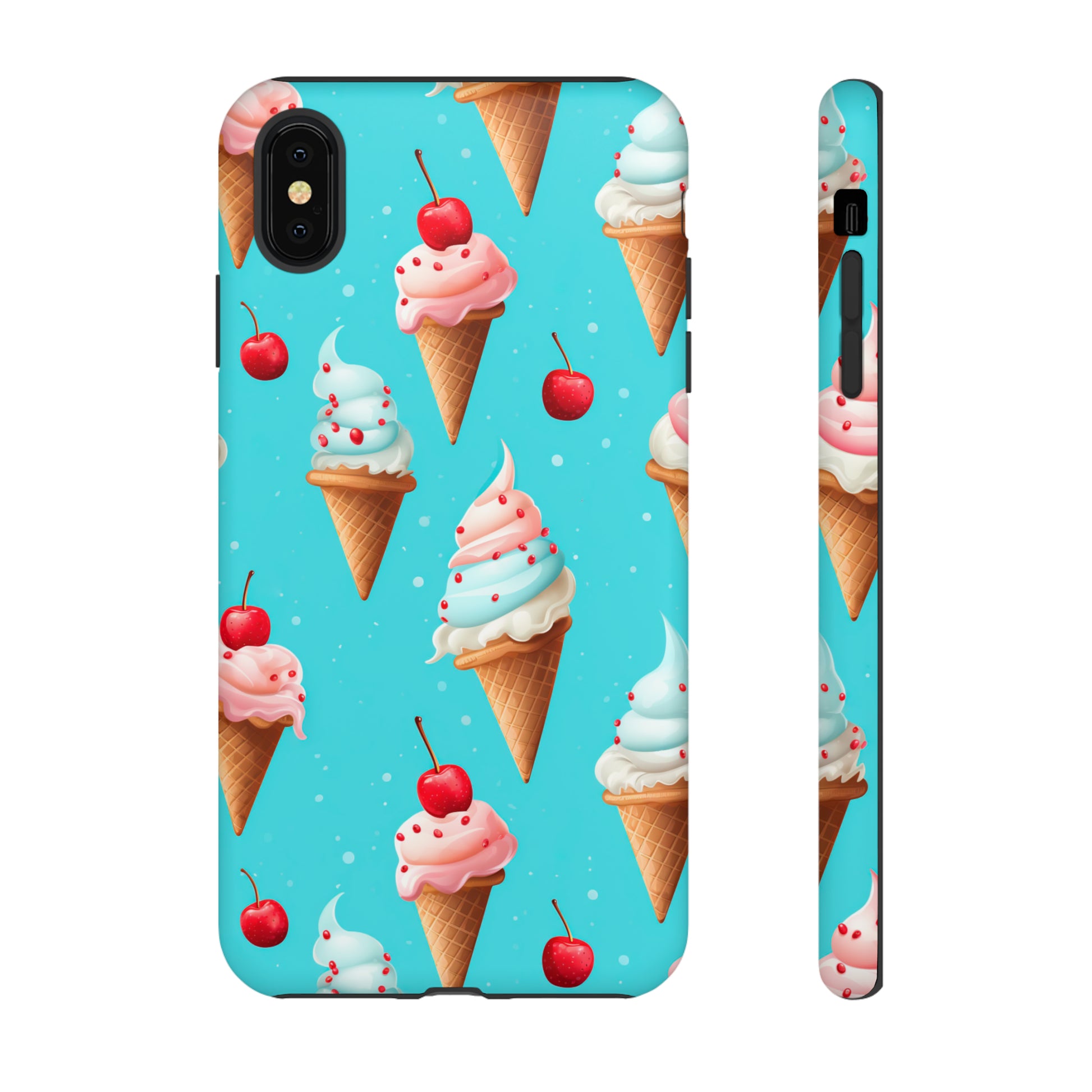 Sundae Funday - Ice Cream Cone Pattern Phone Case - iPhone & Samsung Compatible Phone Case Pattern Symphony   