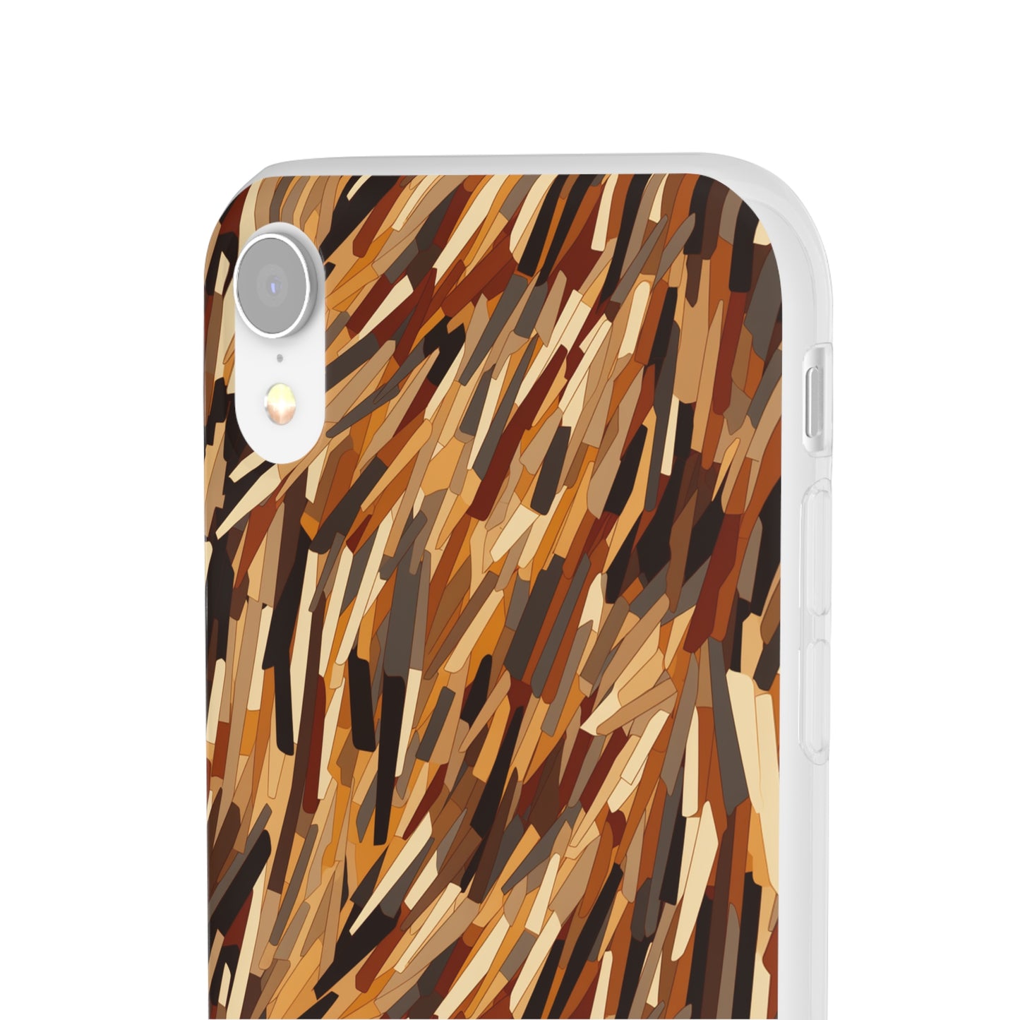 Fragmented Forest: Autumn's Abstract Palette Flexible Phone Case