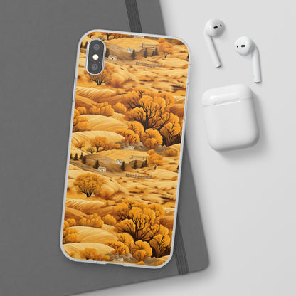 Rural Rhapsody: Early Autumn Farm Tales - Flexible Phone Case