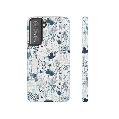 Serene Blue Wildflower - Phone Case