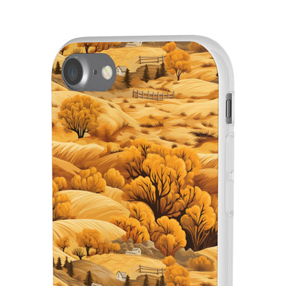 Rural Rhapsody: Early Autumn Farm Tales - Flexible Phone Case