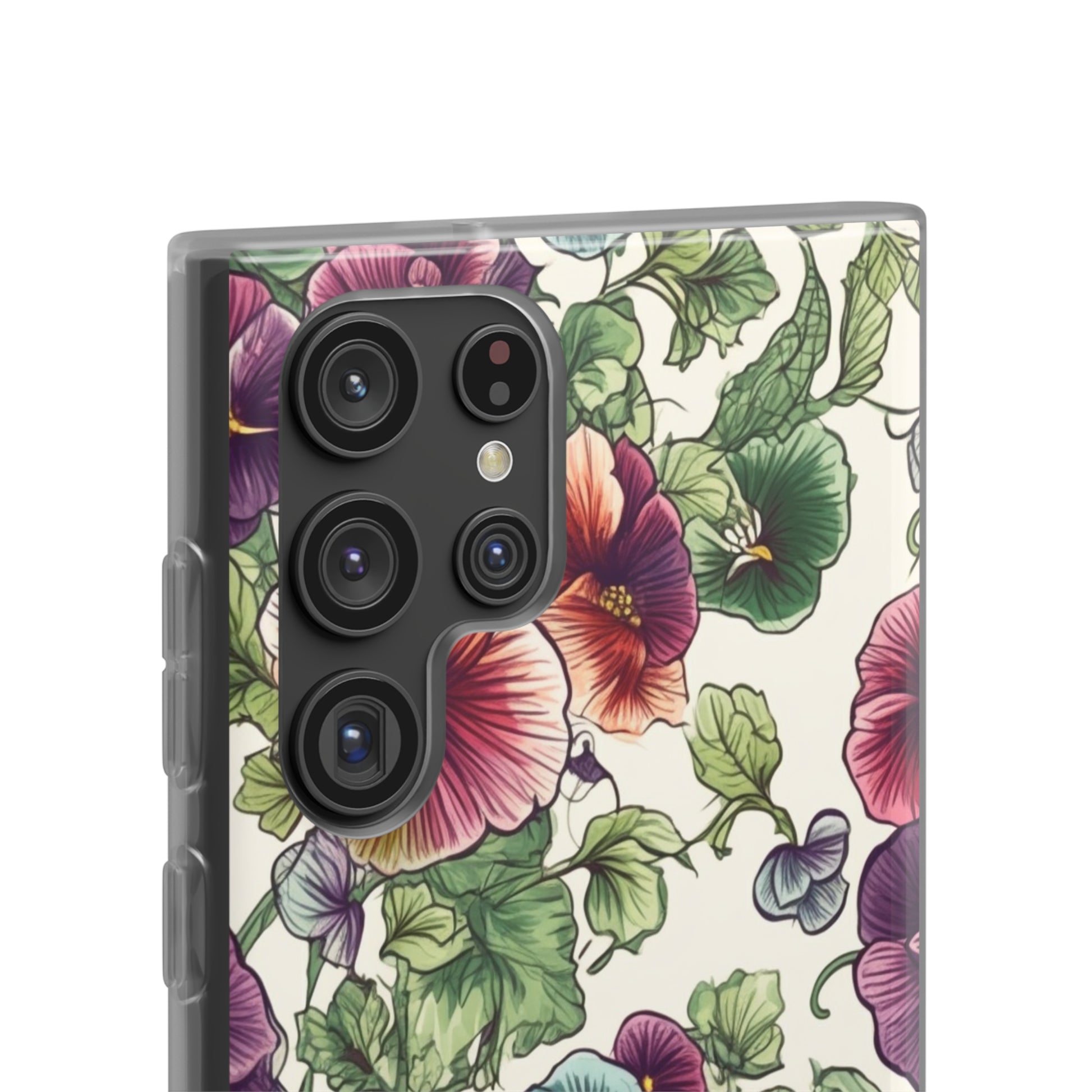 Watercolour Pansy Phone Case - Delicate Floral Elegance - Spring Collection - Flexi Cases Phone Case Pattern Symphony   