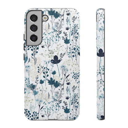 Serene Blue Wildflower - Phone Case